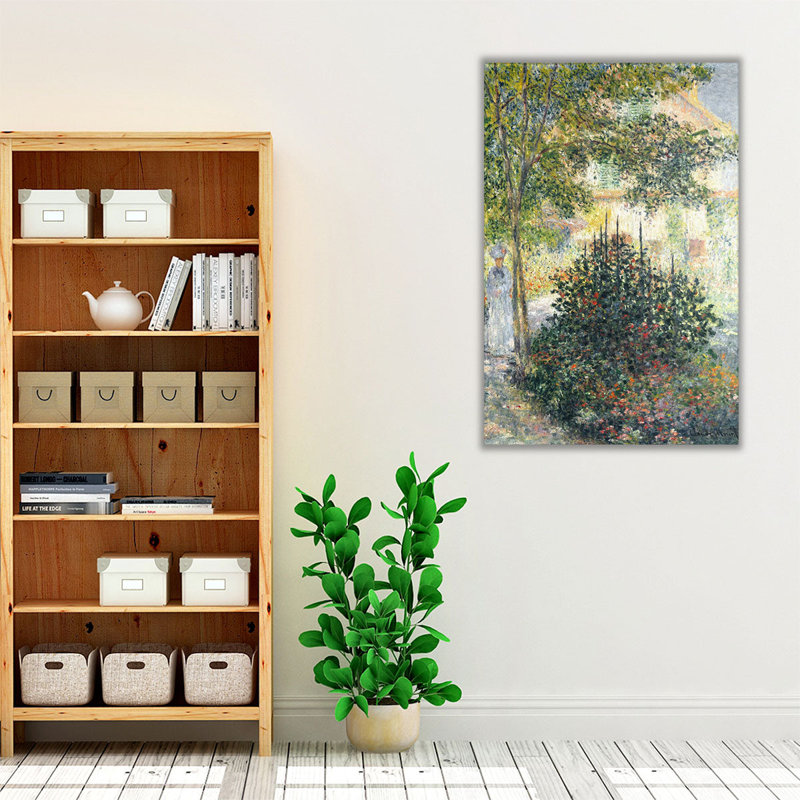 Camille Monet dans le jardin à Argenteuil, 1876, reproduction d'art sur toile, H 60 po x l 40 po
