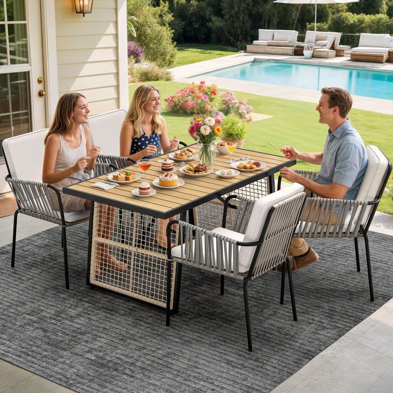Bozarth Rectangular 4 - Person 59.1" Long Dining Set