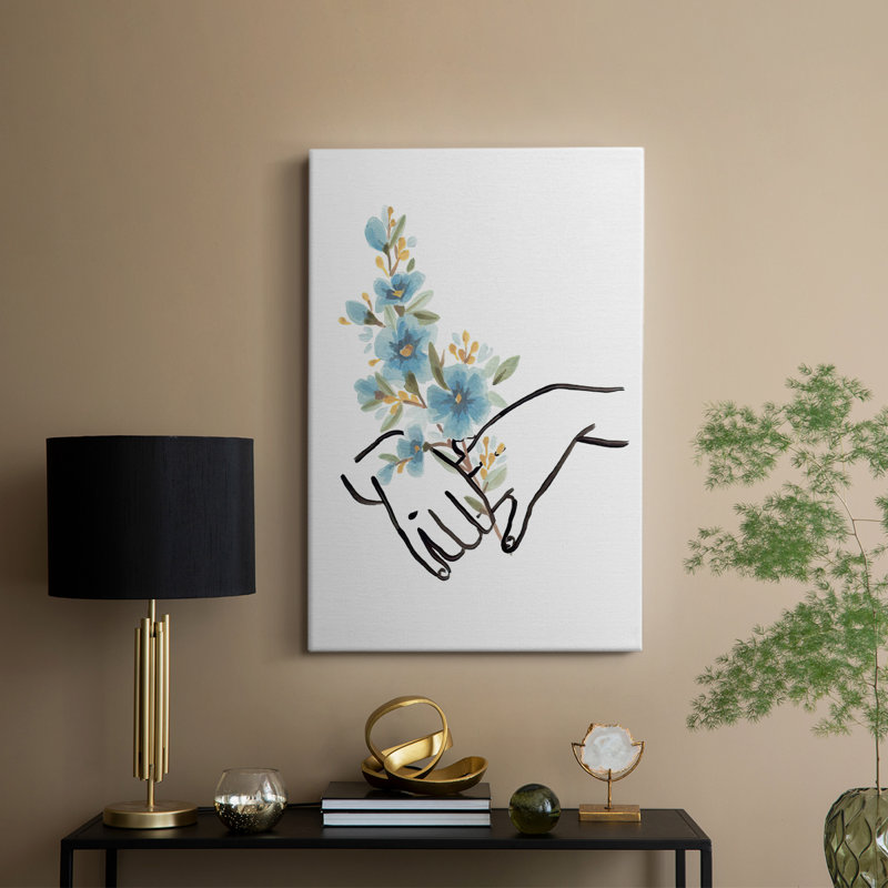 HandsAndFlowersI - galerie Cavas sur mesure, H 18 po x l 12 po