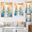 Minimalisme voilier Rhythms X - nautique et plage, reproduction d'art sur toile-91269825-91269836