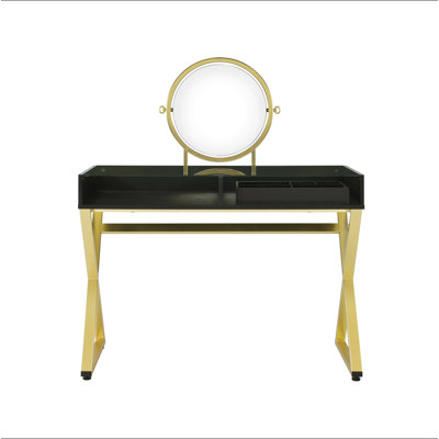 Coleen Vanity Desk W/Mirror & Jewelry Tray