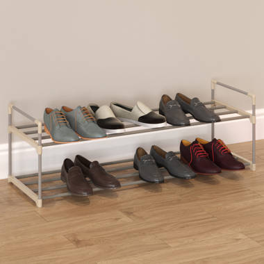 Latitude Run® 2-Tier 8 Pair Stackable Shoe Rack