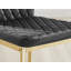 Kylooe Modern Marble and Silver Dining Table Set With 4 Quilted Velvet Dining Chairs-88498192-88498178