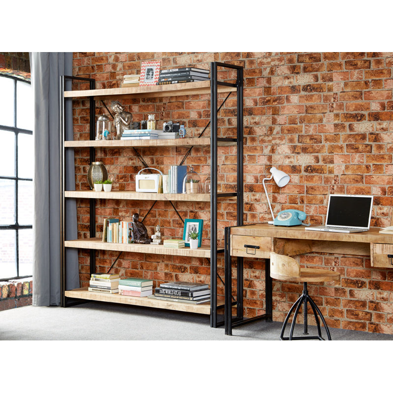 Bundyhill 200cm H Iron Etagere Bookcase, 200cm H x 160cm W x 40cm D
