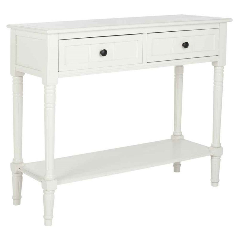Barnicle Console Table, Distressed Cream