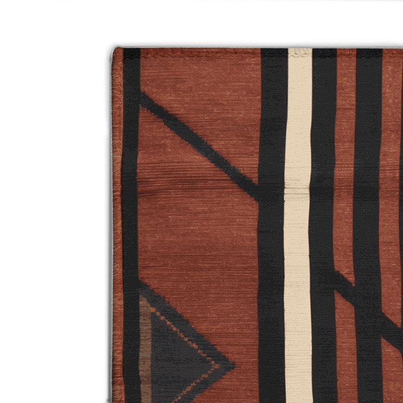 Tapis turc intérieur et extérieur brun, Rectangulaire 2 pi x 3 pi