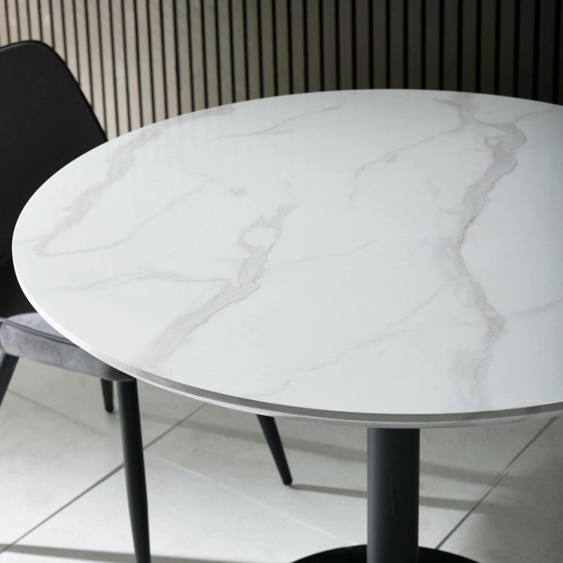 Luca Stone Top Metal Base Dining Table