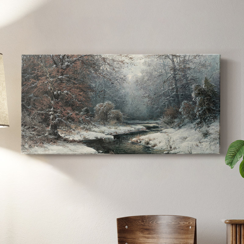 Série paysage - CDXV III - Toile tendue avec châssis - Prêt à accrocher, H 24 po x l 48 po