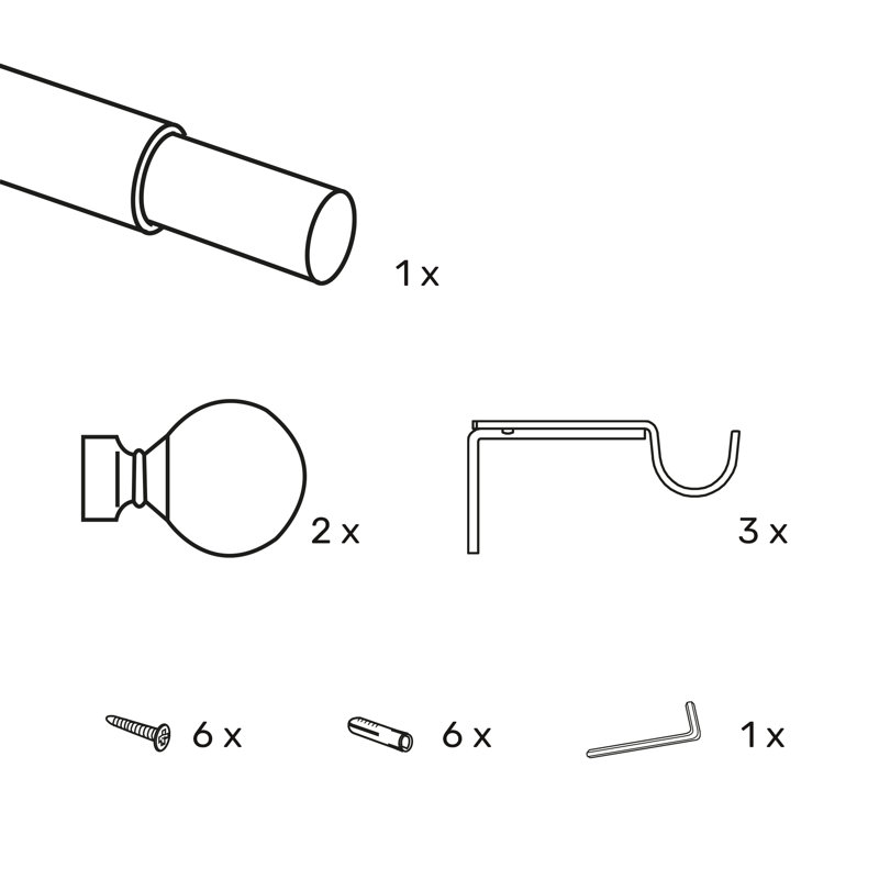 22-25mm Ball Eyelet Pole