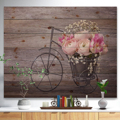 «Ranunculus Flowers on Bicycle», photographie