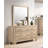 Ilmie Commode double 6 tiroirs avec miroir
