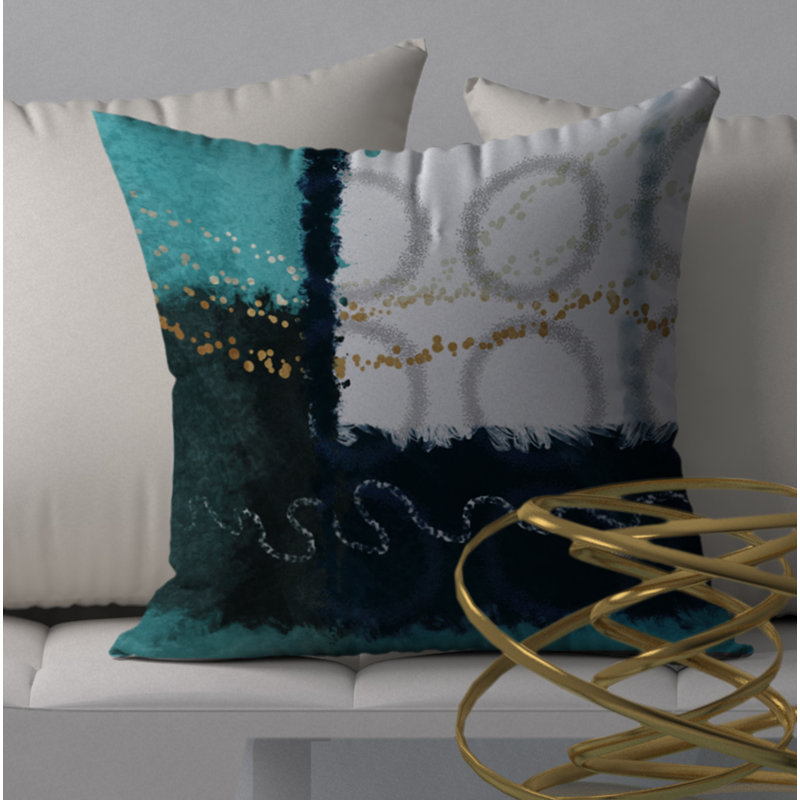  Housse de coussin carré et insert, H 18 po x l 18 po