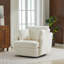 Chaise pivotante rembourrée avec 2 coussins latéraux -625362259