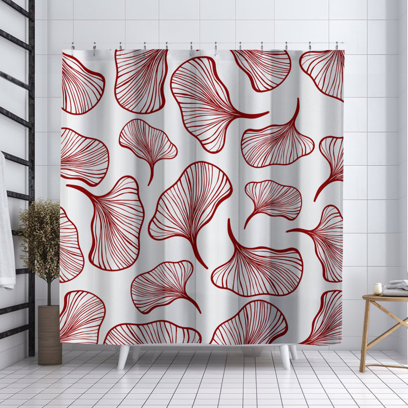 Rideau de douche Coco, Rouge