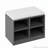 U_Style Livingroom Cabinet with Shoe Bench, 2 Doors and 3-Tier Adjustable Shelves, Entryway Bench with 4 Open Shoe Racks and Removeble Cushion, Storage Console Table with Wavy Slatted Door and Hooks-330365355
