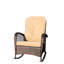 Appareil à bascule pour l'extérieur, modèle de modèle de siège large, modèle de construction en acier pour jardin, chaise de niveau brun peu profonde pour patio, coussin doux épais, structure, cour-1841525188