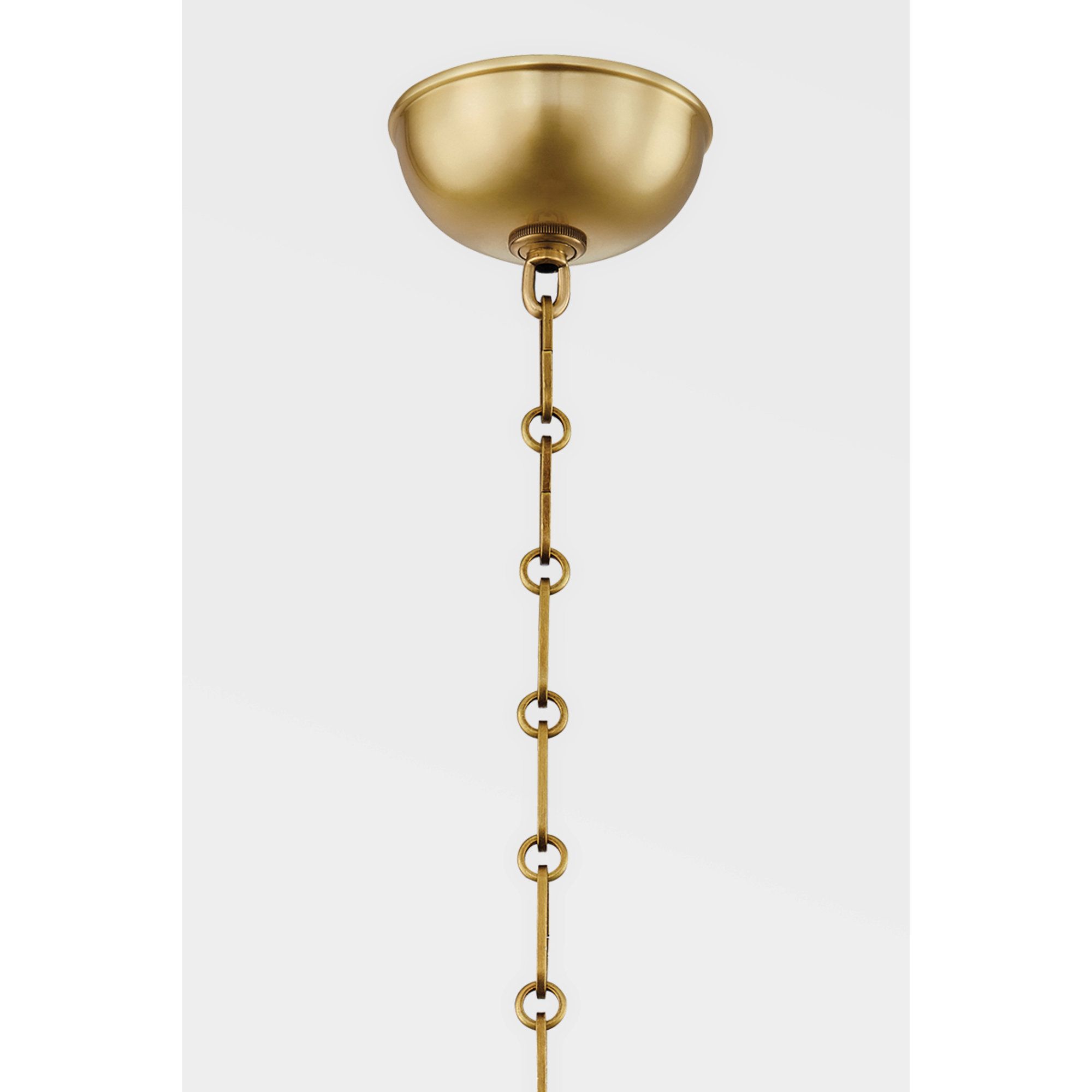 Painted No. 3 Pendant by Mark D. Sikes, Aged Brass