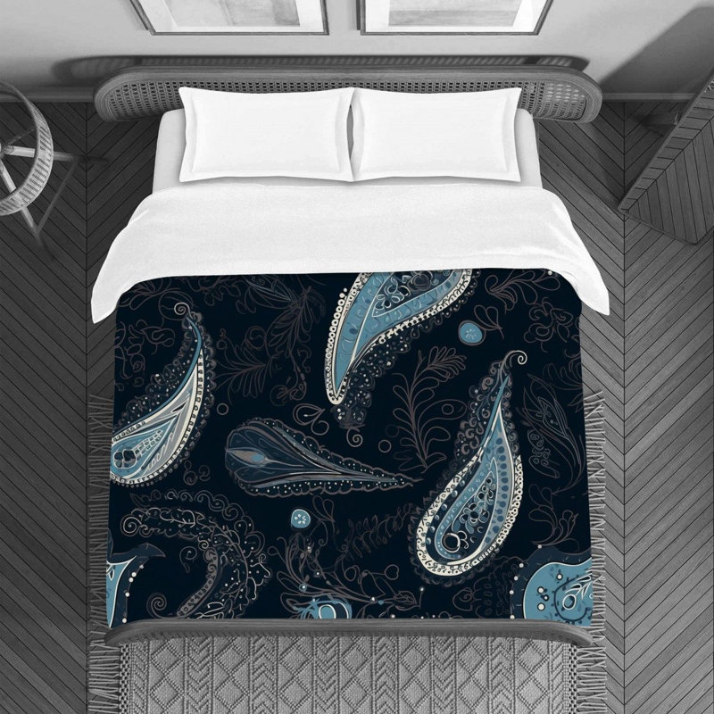 Paisley Bedding, Twin Duvet Cover