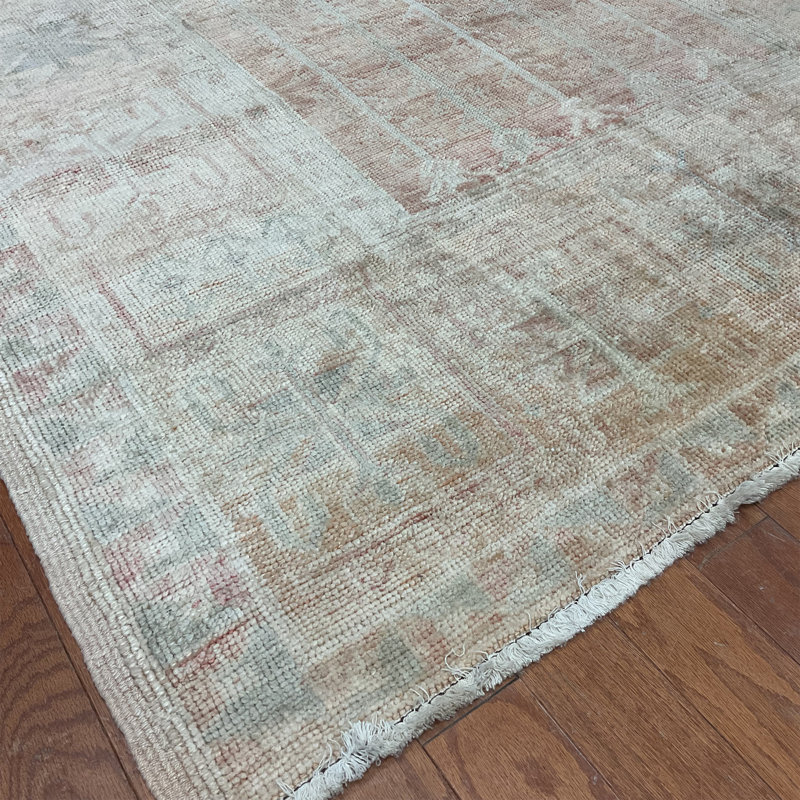 Tapis turc en laine Oushak fabriqué à la main Herat