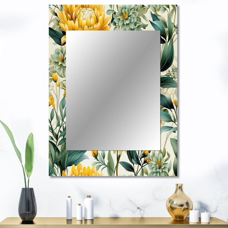 Miroir de meuble-lavabo Tropical, Fougères botaniques Vumera, H 40 po x l 30 po