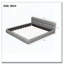 Très grand lit plateforme tapissier avec tissu épais-430098942