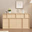 Commode avec tiroirs et poignées en bois-1147337562
