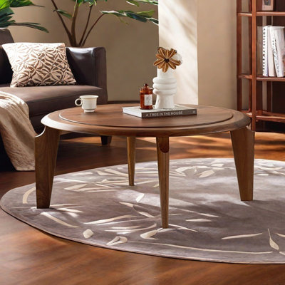 Table basse en noyer