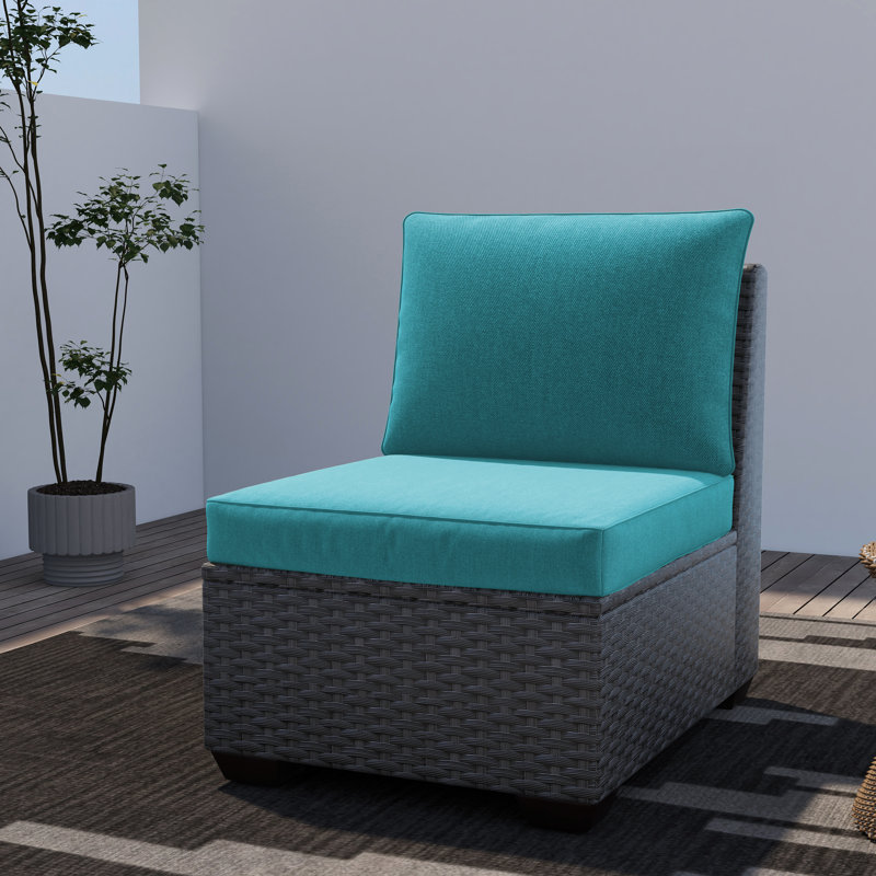 Ensemble de coussins d'extérieur Meridian, Bleu, Polyester