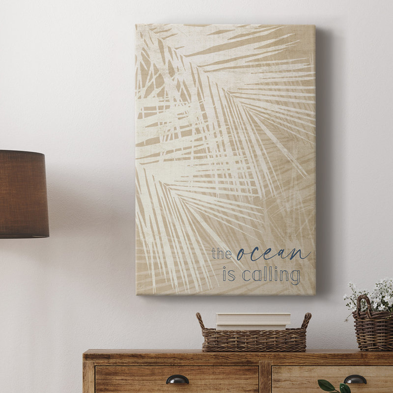 Ocean Calling Palms -Custom Wrapped Gallery Cavas