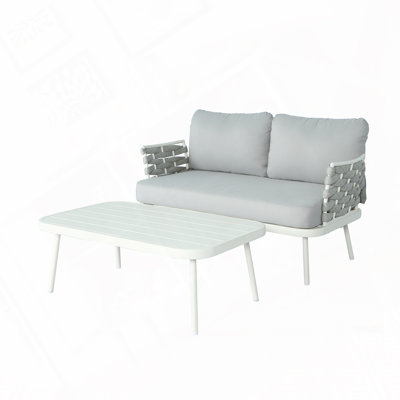 Outdoor Patio Loveseat and Table,