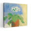 Crème, primevère crème, fleur violette, art mural-855983819