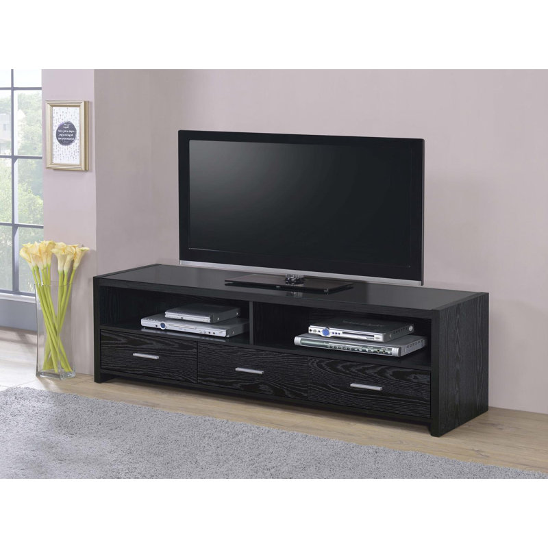 Drex 60.85'' 3 - Drawer Media Console in Black