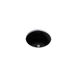 Verticyl Ceramic Vitreous China Circular Undermount Bathroom Sink with Overflow