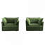 Ensemble de 2 fauteuils avec housse