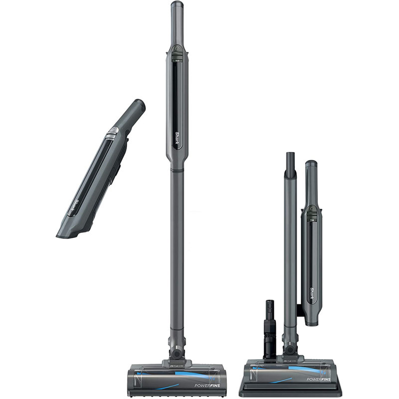 Slate Grey Convertible Cordless Stick Vacuum with HEPA Filter