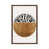 Classic Brown Wood Floater Framed