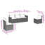 Ensemble de canapé de patio avec coussins 5 pièces Ebern Designs-317268007