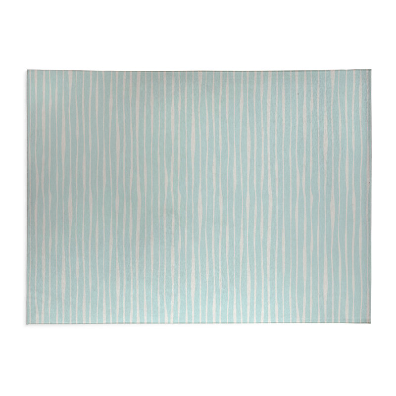 Tapis de bureau Sploog, L 5 pi x L 3 pi, Bleu clair