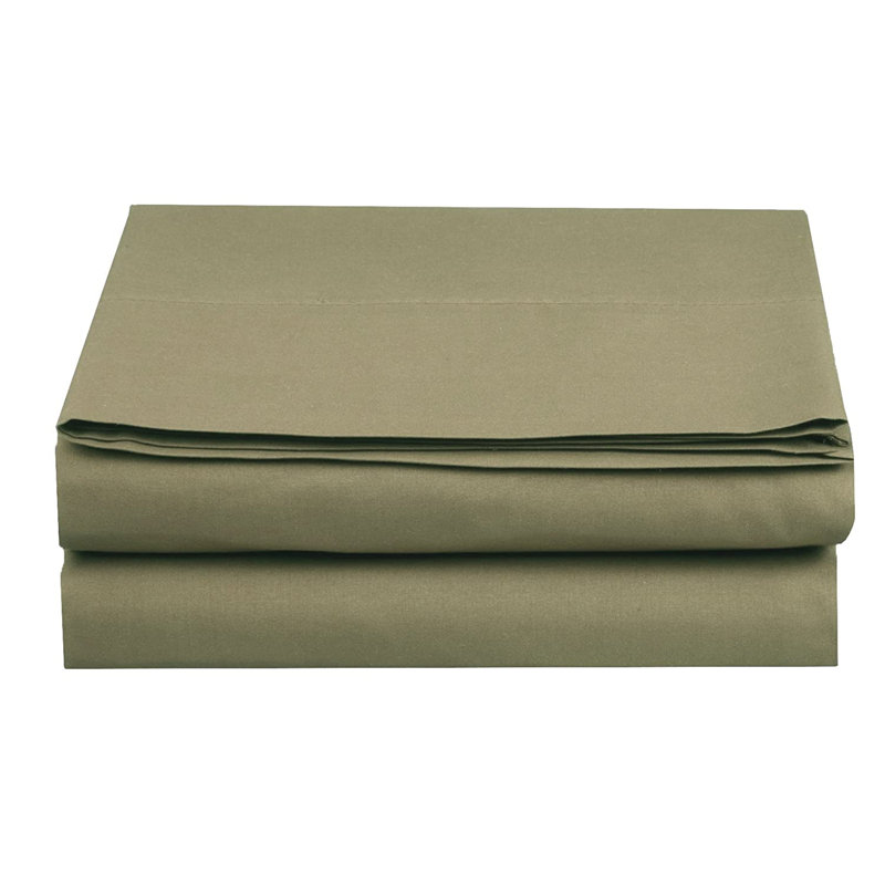 Drap-housse en microfibre Luxury Hospitality - doux, hypoallergénique et infroissable, Drap-housse de taille double, Sauge