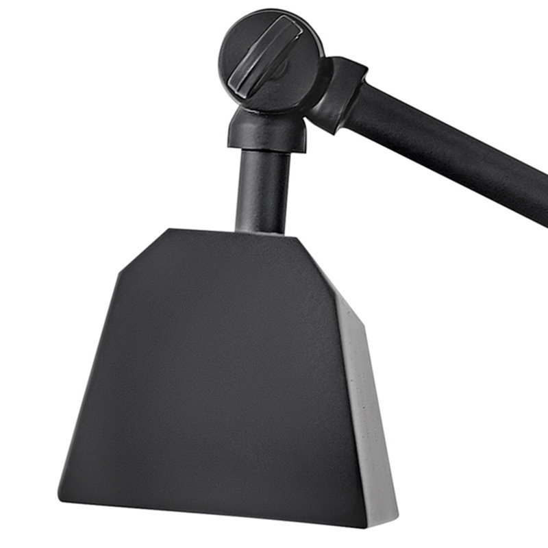Arti 12-in Adjustable Accent Light - Hardwired or Plug-in, Black