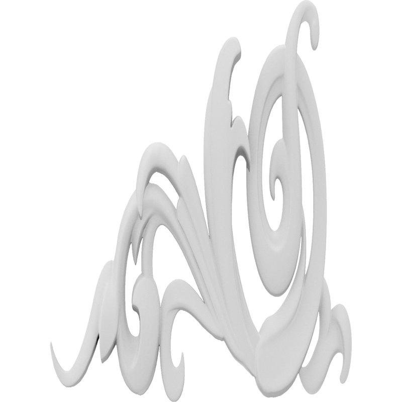 Applique Kirby Rosette, H 5 po x l 3,75 po x P 0,63 po, Gauche