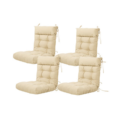 Coussin de dossier de chaise de salle à manger d'extérieur / d'intérieur 3,5 po