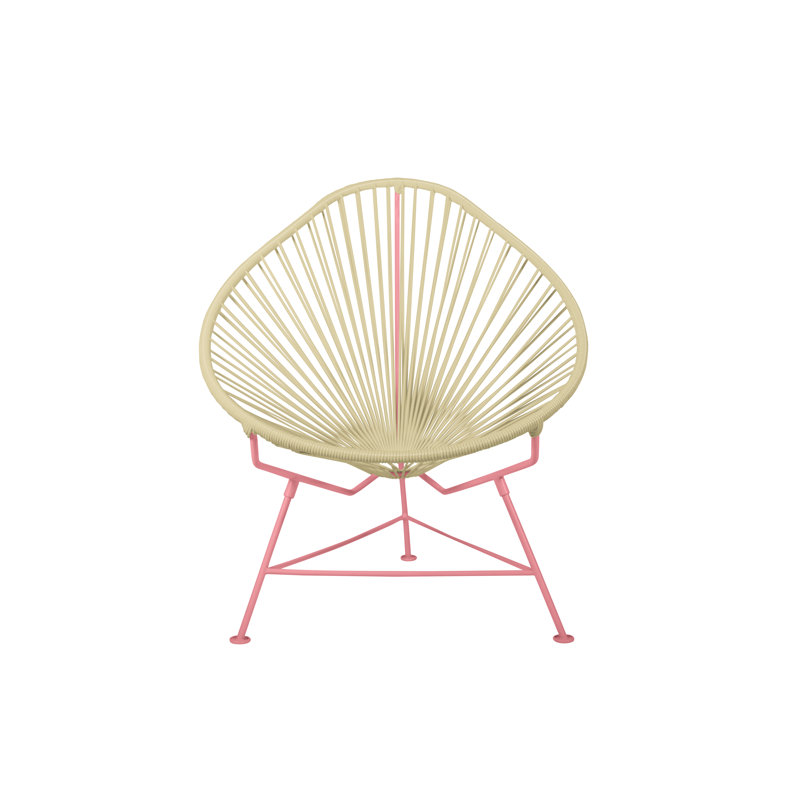 Chaise de jardin, Ivoire / Corail