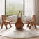 Gullveig Round Dining Table With Lazy Susan Vase-Shaped Solid Wood Pedestal