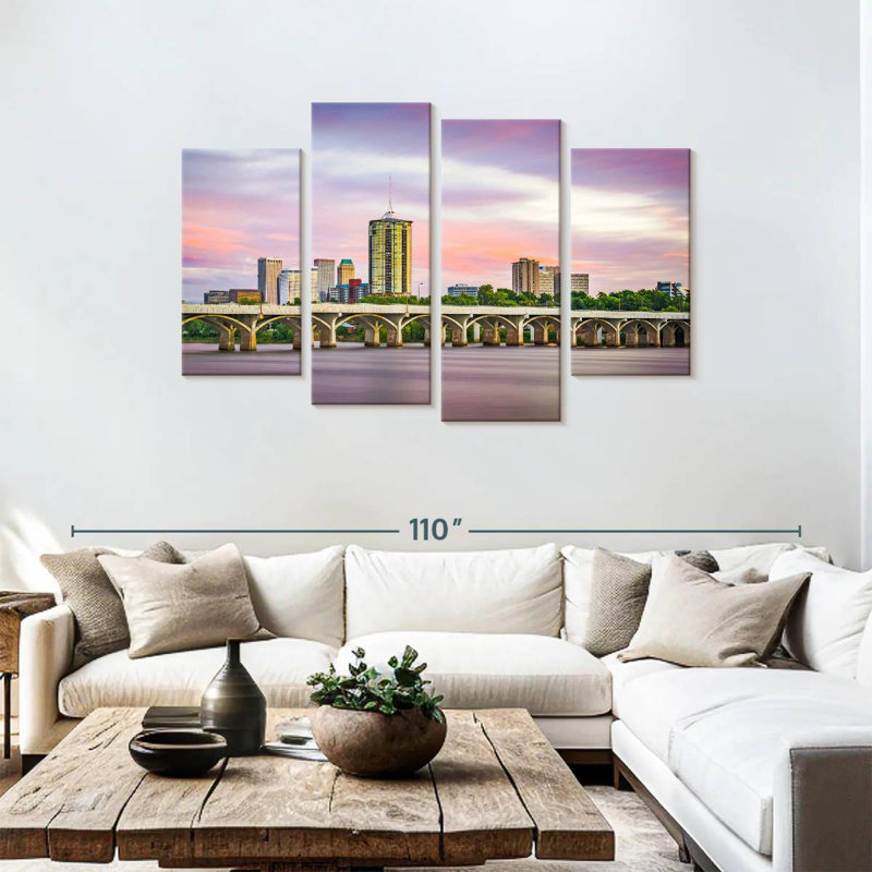 Nicci Bridge Over Arkansas River, 48" H x 75" W