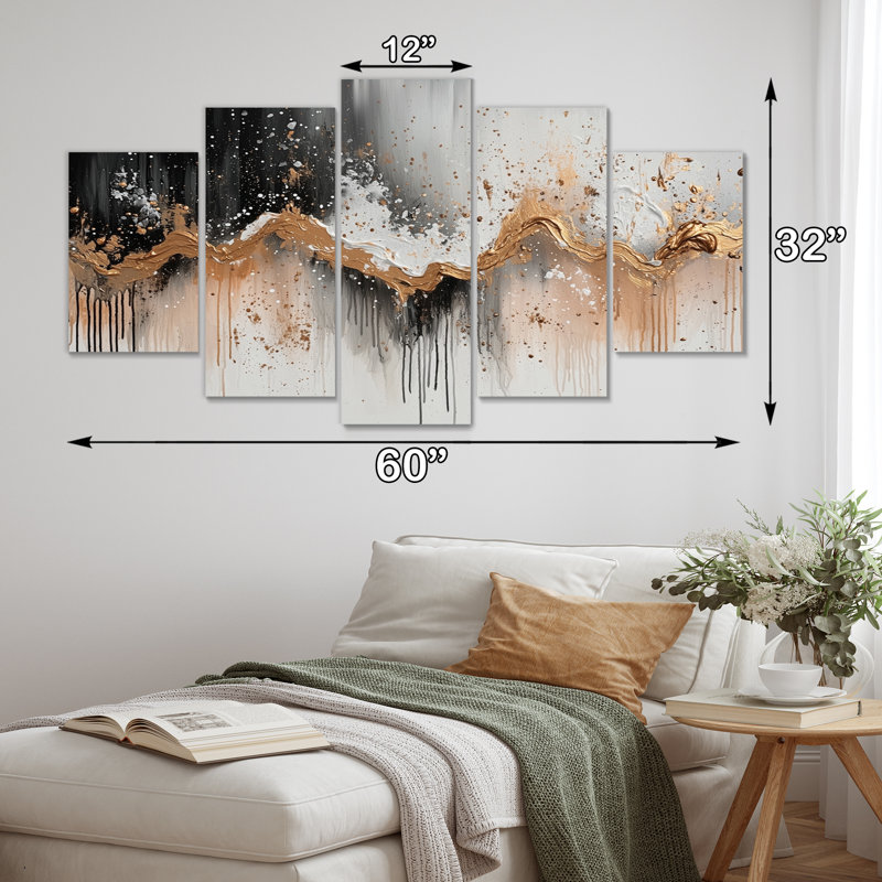 Chesham - Art mural abstrait - Art mural moderne sur toile