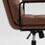 Chaise de bureau Mid-Century ergonomique avec hauteur réglable, fonctions pivotantes et roulantes, tissu respirant pour le confort du bureau à domicile-118088639