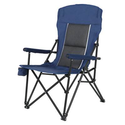 Chaise d'extérieur pliante bleu marine