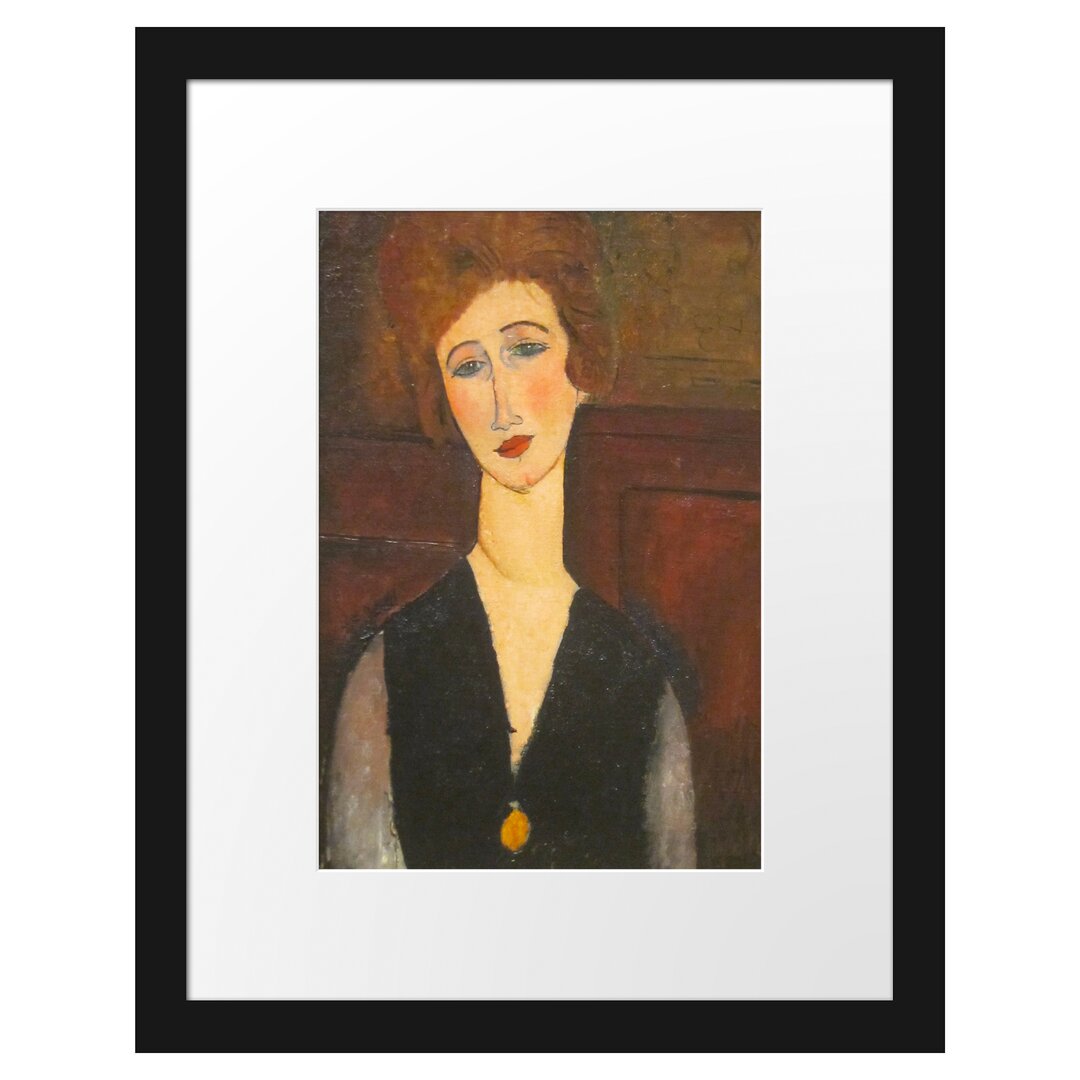 Gerahmter Kunstdruck Portrait of a Woman von Amedeo Modigliani