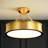 LED Drum Semi Flush Mount